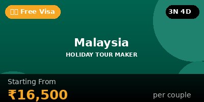 Malaysia Tour Package from India