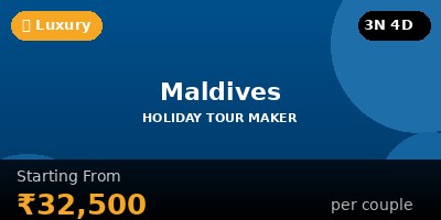 Maldives Overwater Bungalow Honeymoon Package